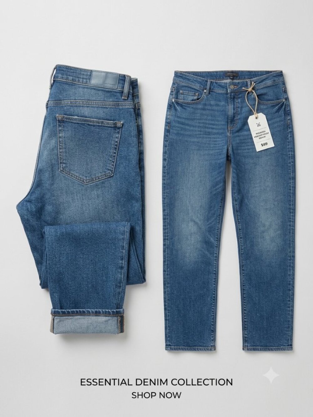 Ann Taylor Curvy High Rise Straight Leg Jeans Size 12 Medium Wash
